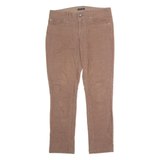 TOMMY HILFIGER Womens Corduroy Trousers Brown Regular Straight W32 L28