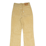 LEVI'S Ribcage Womens Corduroy Trousers Beige Regular Bootcut W24 L31
