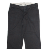 DICKIES 774 Workwear Womens Twill Trousers Black Classic Straight W34 L28