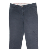 DICKIES Workwear Womens Twill Trousers Blue Regular Straight W34 L28
