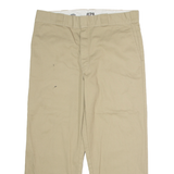 DICKIES 874 Workwear Mens Twill Trousers Beige Classic Straight W34 L26