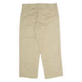 DICKIES 874 Workwear Mens Twill Trousers Beige Classic Straight W34 L26