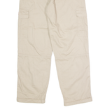 DICKIES Workwear Cargo Womens Twill Trousers Beige Regular Straight W26 L27
