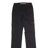 DICKIES Workwear Cargo Womens Trousers Black Regular Straight W24 L31