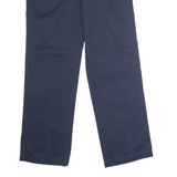 DICKIES Workwear Mens Twill Trousers Blue Slim Straight W32 L30