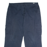 DICKIES Workwear Cargo Mens Twill Trousers Blue Regular Straight W42 L29