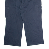 DICKIES Workwear Cargo Mens Twill Trousers Blue Regular Straight W42 L29