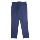 REISS Dotted Mens Trousers Blue Regular Straight W36 L34