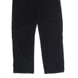 TOMMY HILFIGER Mens Corduroy Trousers Black Slim Straight W35 L30