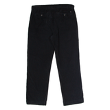 TOMMY HILFIGER Mens Corduroy Trousers Black Slim Straight W35 L30