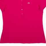 LACOSTE Womens Polo Shirt Pink S