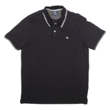 CHAMPION Mens Polo Shirt Black L