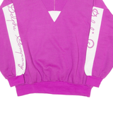 BRIOFIL Womens Sweatshirt Pink 1/4 Zip 90s XL