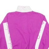 BRIOFIL Womens Sweatshirt Pink 1/4 Zip 90s XL