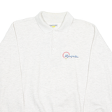 SWITCHER Switzerland Womens Sweatshirt Grey Collared 90s L