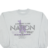 FLY 54 Mens Sweatshirt Grey Crew Neck M