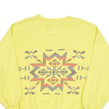 EDITH KUMAR Mens Sweatshirt Yellow Crew Neck M