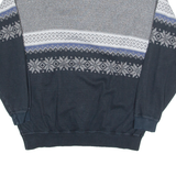 C&A 1/4 Zip Mens Sweatshirt Grey Collared XL