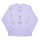 Womens Sweatshirt Purple Crew Neck L