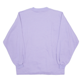 Womens Sweatshirt Purple Crew Neck L