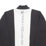 SECTION FUTUR Polar Bear Womens Sweatshirt Black High Neck 90s L