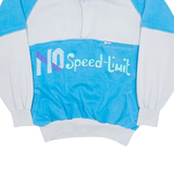 NEW FACES NO Speed-Limit Mens Sweatshirt Blue 1/4 Zip S
