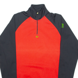 ADIDAS EQUIPMENT Mens Sweatshirt Red 1/4 Zip 90s M