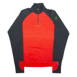 ADIDAS EQUIPMENT Mens Sweatshirt Red 1/4 Zip 90s M