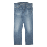 LEVI'S 513 Jeans Mens Blue Slim Straight Stone Wash W33 L27