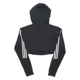 ADIDAS Cropped Womens Black Hoodie XS