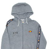 ELLESSE Womens Grey Hoodie Full Zip UK 12