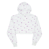 CHAMPION REVERSE WEAVE Cropped Womens Purple Hoodie M