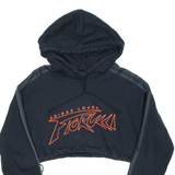 ADIDAS Cropped Womens Black Hoodie UK 6