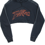 ADIDAS Cropped Womens Black Hoodie UK 6