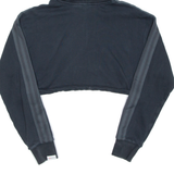 ADIDAS Cropped Womens Black Hoodie UK 6