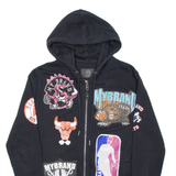 MY BRAND Womens Black Hoodie Full Zip USA M