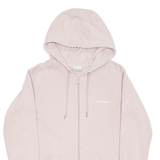 COLUMBIA Womens Pink Hoodie Full Zip M