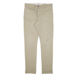 DICKIES Workwear Mens Trousers Beige Slim Skinny W32 L28