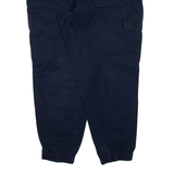 TOMMY HILFIGER Cargo Womens Trousers Blue Regular Tapered W35 L24