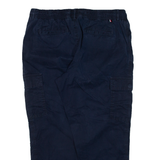 TOMMY HILFIGER Cargo Womens Trousers Blue Regular Tapered W35 L24