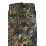 WRANGLER Mossy-Oak Woodland Camo Double-knee Mens Trousers Green Straight W36 L30