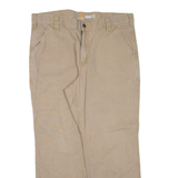 CARHARTT Workwear Mens Trousers Beige Relaxed Straight W36 L26