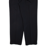 CALVIN COOPER Pleated Womens Trousers Black Regular Tapered Wool W32 L28