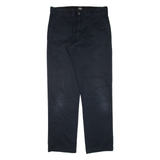 DICKIES Workwear Mens Trousers Black Regular Straight W32 L30