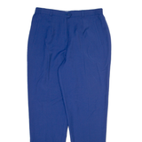 LUCIA Womens Trousers Blue Relaxed Tapered Wool W30 L30