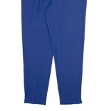 LUCIA Womens Trousers Blue Relaxed Tapered Wool W30 L30