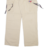 NEBULUS Cargo Mens Trousers Cream Regular Straight W34 L28