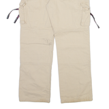 NEBULUS Cargo Mens Trousers Cream Regular Straight W34 L28