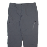 Detachable Legs Mens Trousers Grey Relaxed Straight W38 L32