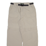 ROYAL ROBBINS Detachable Legs Mens Trousers Beige Relaxed Straight Nylon W29 L28